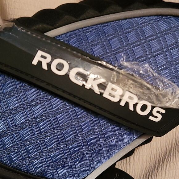NEW ROCKBROS ROCK BROS cycling bike bicycle BLUE BLACK saddle bag RAINPROOF NWT - Picture 6 of 16